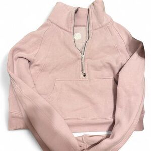 lululemon athletica Blush Pink Quarter-Zip Sweatshirt